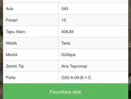 408M2 Field For Sale In Seydikemer Çobanisa Village