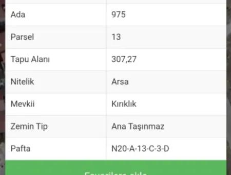 Muğla  Yatahan Merkez De    Ful Yatan Manzaralı Arsa Satılık 307 M2