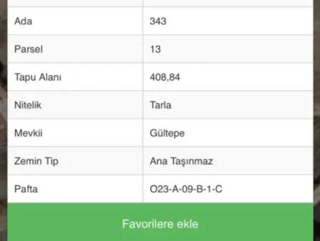 Seydikemer Çobanisa Köyünde 408M2  Satılık Tarla